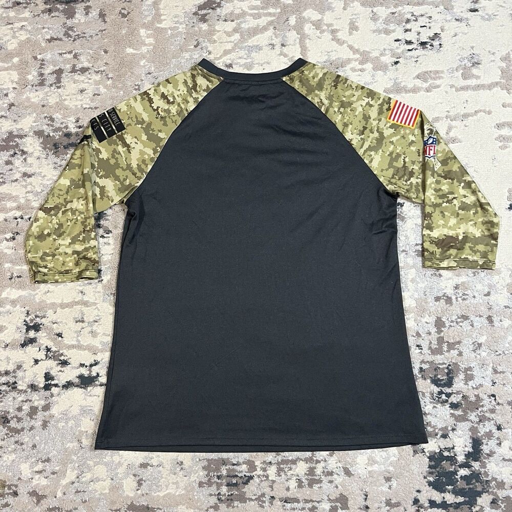 Nike DRI Fit On Field Chiefs Salute to Service Shirt Women Sz L Camo NFL Tee - Picture 6 of 10